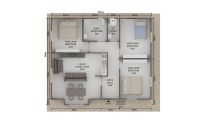 105 m² მზა სახლები