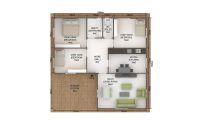 107 m² მზა სახლები