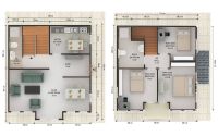 125 m² მზა სახლები