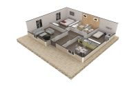 75 m² მზა სახლები
