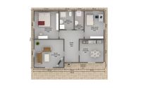 75 m² მზა სახლები