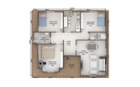 98 m² მზა სახლები